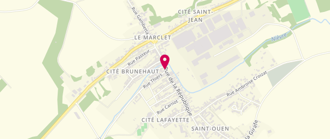 Plan de Boulangerie Felix, 97 Rue de la République, 80610 Saint-Ouen