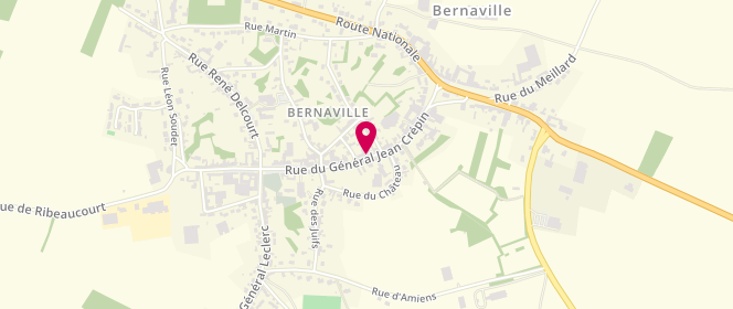 Plan de Boulangerie Kim, 39 Rue du Général Jean Crépin, 80370 Bernaville
