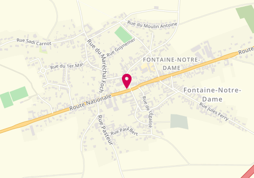 Plan de Lemaire Sueur, 1420 Route Nationale, 59400 Fontaine-Notre-Dame