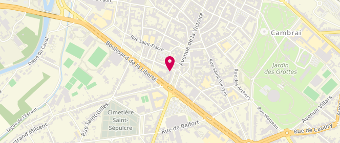Plan de Au Boulot de Mick, 2A Place de la Porte de Paris, 59400 Cambrai