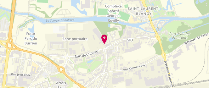 Plan de Artisan Boulanger & Banette, 32 Rue General de Gaulle, 62223 Saint-Laurent-Blangy