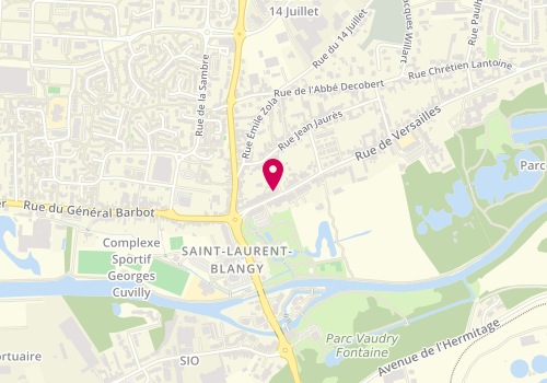 Plan de Boulangerie Pâtisserie Segard, 25 Rue de Versailles, 62223 Saint-Laurent-Blangy