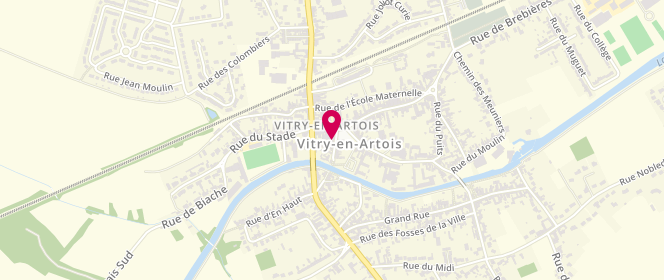 Plan de Boulangerie Duquesnoy, 6 Rue de l'Abreuvoir, 62490 Vitry-en-Artois