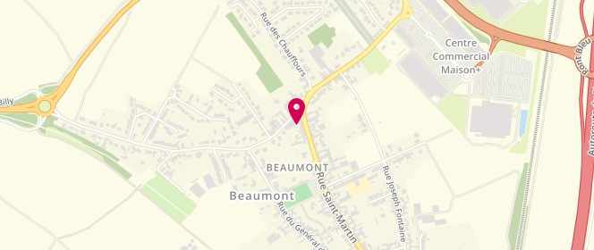 Plan de SARL le Fournil Beaumontois, 38 Rue Saint-Martin, 62110 Hénin-Beaumont