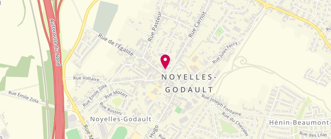 Plan de Au Coin des Gourmands, 31 Rue de Verdun, 62950 Noyelles-Godault