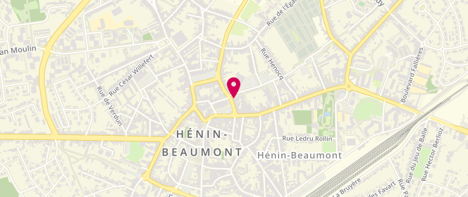 Plan de Mehdi Fournil, 68 Rue Montpencher, 62110 Hénin-Beaumont