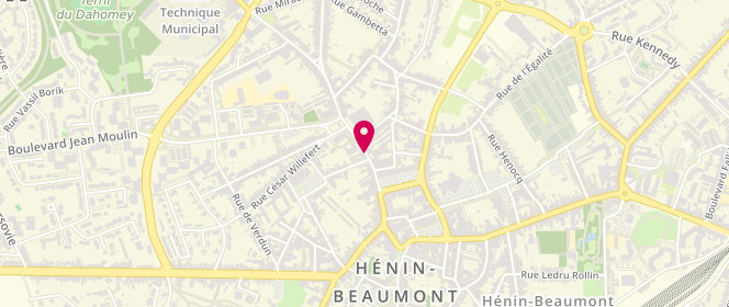 Plan de FALINSKI Gwendoline, 207 Rue de l'Abbaye, 62110 Hénin-Beaumont