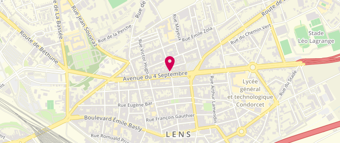 Plan de A la Bruxelloise, 30 avenue du 4 Septembre, 62300 Lens
