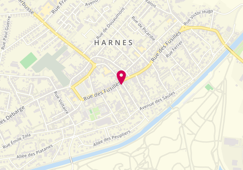 Plan de Le Carre Glace, 79 Rue des Fusillés, 62440 Harnes