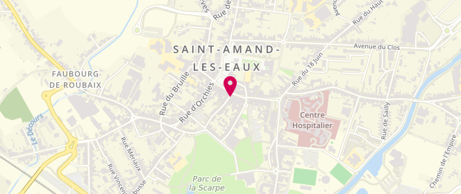 Plan de Au Péché Mignon, 18 Rue Thiers, 59230 Saint-Amand-les-Eaux