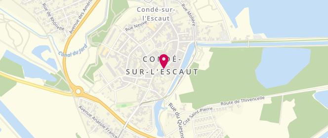 Plan de Le Croque en Bouche, 19 place Pierre Delcourt, 59163 Condé-sur-l'Escaut