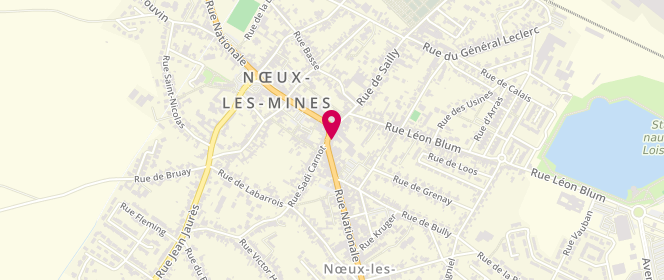 Plan de Carrefour City, 161 Rue Nationale, 62290 Nœux-les-Mines