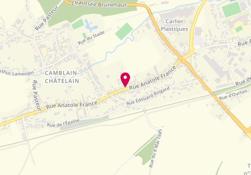 Plan de Boulangerie Gournay, 54 Rue Anatole France, 62470 Camblain-Châtelain