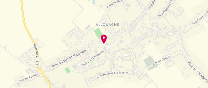 Plan de La Pétrie Gournay, 6 Rue du Général Leclerc, 62157 Allouagne