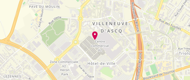 Plan de La Vienoisienne, Centre Commercial V2 - Lots
146+147 Niveau Bas, 59650 Villeneuve-d'Ascq