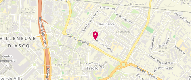 Plan de SARL Bpa Triolo, 97 Rue Yves Decugis, 59650 Villeneuve-d'Ascq