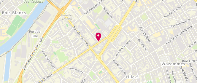 Plan de Boulangerie Myrtilles, 18 Rue de la Bassée, 59800 Lille