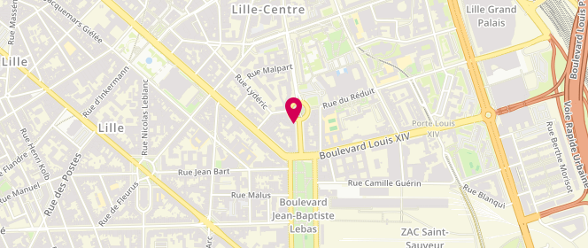 Plan de Au P'ti Pain, Porte de Paris
2 Boulevard Denis Papin, 59000 Lille