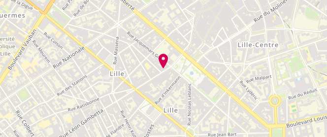 Plan de Maison Dereumaux, 18 Rue Léon Gambetta, 59000 Lille