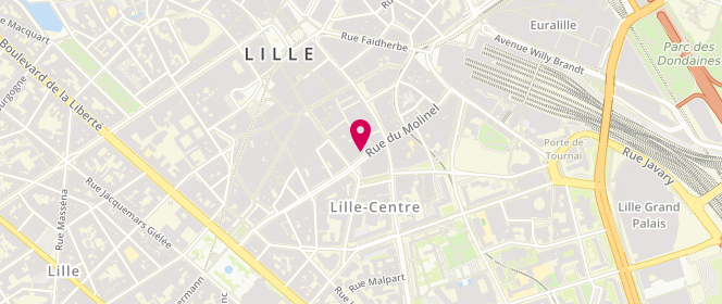Plan de Boulangerie Mathieu, 82 Rue du Molinel, 59000 Lille