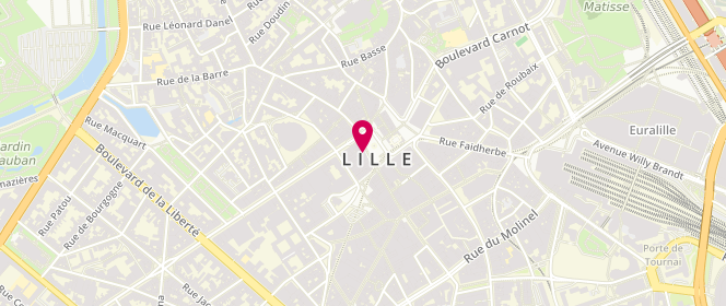 Plan de Les 3 Brioches, 19 place du Général de Gaulle, 59000 Lille