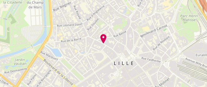 Plan de Pâtisserie Croquet, 66 Rue Esquermoise, 59800 Lille