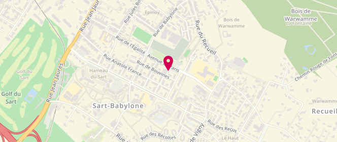 Plan de Babylone Point Chaud, 25 Rue Roger Salengro, 59491 Villeneuve-d'Ascq