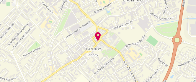Plan de Amélie, 7 place Carnot, 59390 Lannoy