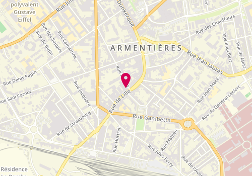 Plan de O'bon pain, 48 Rue de Lille, 59280 Armentières