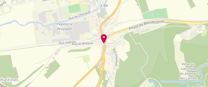 Plan de Boulangerie Michel Devynck, 2 Rue du Bosquet, 62570 Wizernes