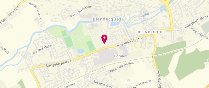 Plan de Le Fournil du Balain, 34 Rue Jean Jaurès, 62570 Blendecques