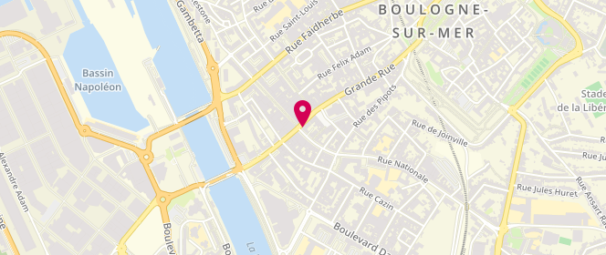 Plan de La Mie Câline Boulogne, 2 Grande Rue, 62200 Boulogne-sur-Mer