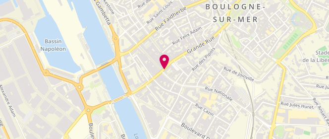 Plan de LSF, 2 Grande Rue, 62200 Boulogne-sur-Mer