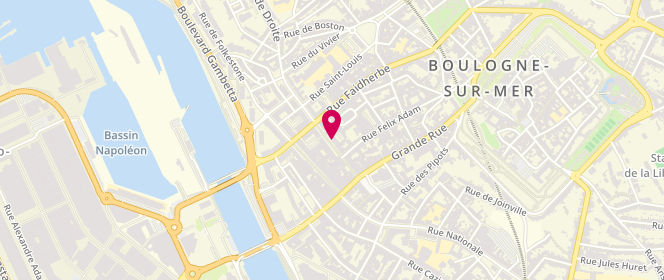 Plan de Chez Marcelle, 48 Rue Adolphe Thiers, 62200 Boulogne-sur-Mer