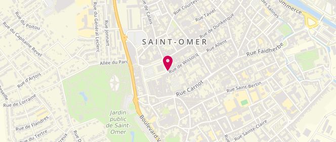 Plan de Boulangerie Guy Delalleau - Saint-Omer, 61 place du Maréchal Foch, 62500 Saint-Omer