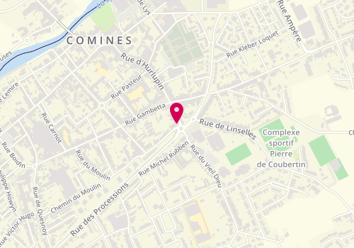 Plan de Viennoiserie de la Gare, 136 Rue d'Hurlupin, 59560 Comines
