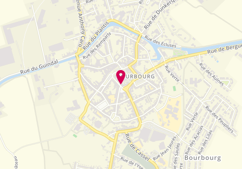 Plan de HUBERT Emmanuel, 13 Rue Carnot, 59630 Bourbourg