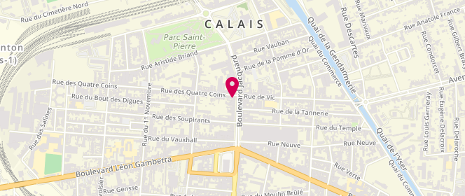 Plan de Aux Délices de Calais, 61 Bis Boulevard Jacquard, 62100 Calais