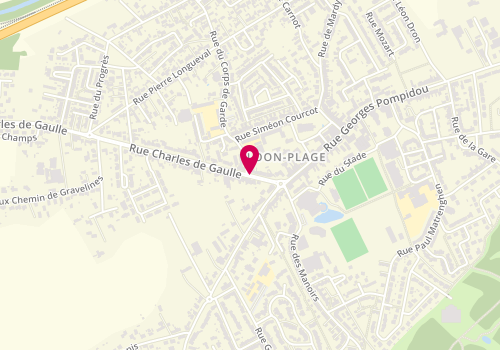 Plan de Boulangerie-Patisserie Vandomme, 101 Rue Charles de Gaulle, 59279 Loon-Plage
