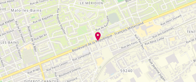 Plan de Boulangerie Pâtisserie Trupin, 358 Boulevard de la République François Mitterrand, 59240 Dunkerque