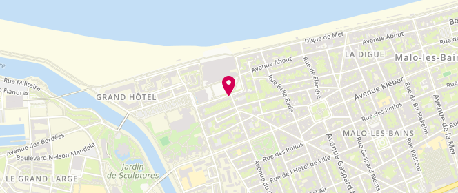 Plan de La P'tite Fabrique, 14 place du Casino, 59240 Dunkerque